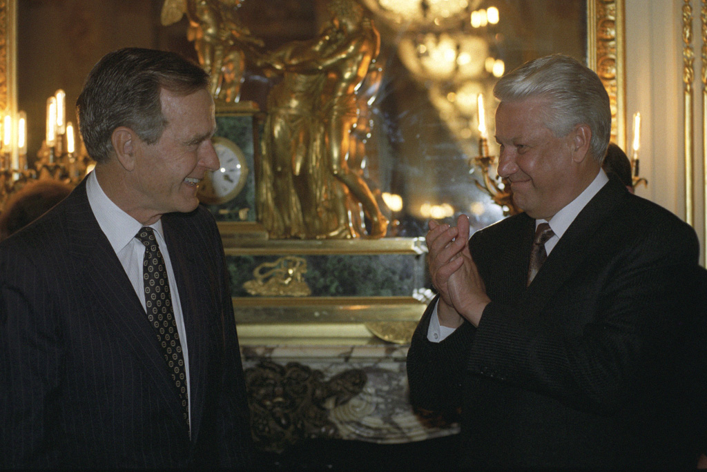 Bush and Yeltsin, June 1992
