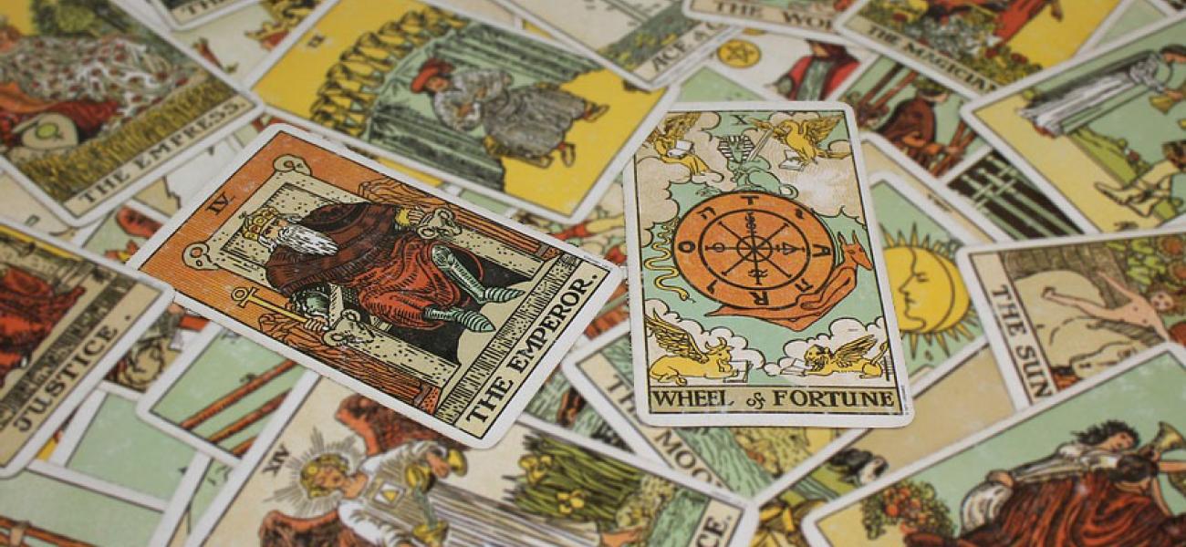 Wheel of Fortune and The Emperor tarot cards
