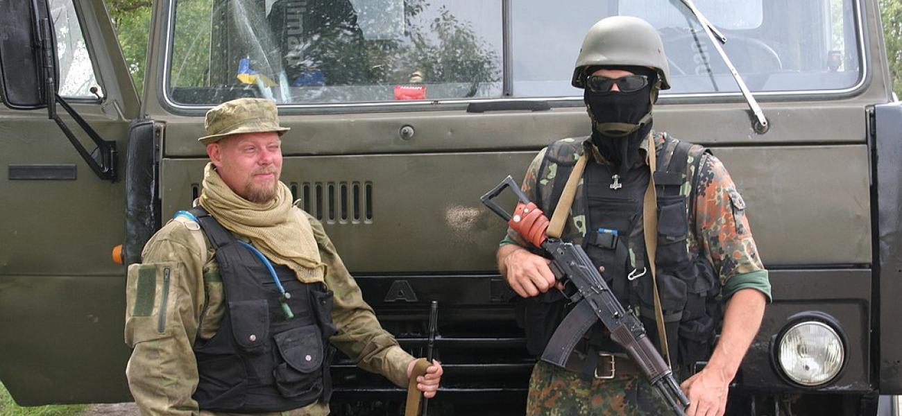 Two Swedish volunteers with the Azov battalion, 2014