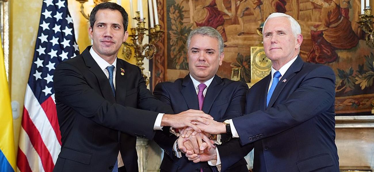 Pence and Guaido