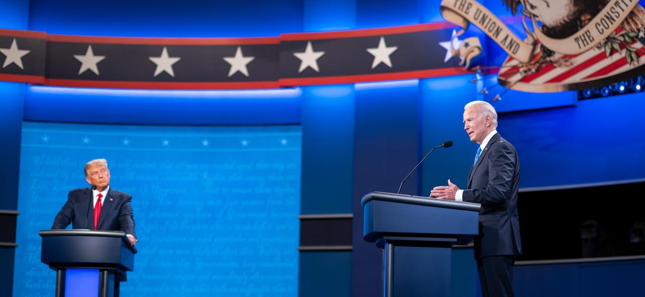 Trump and Biden at last presidential debate
