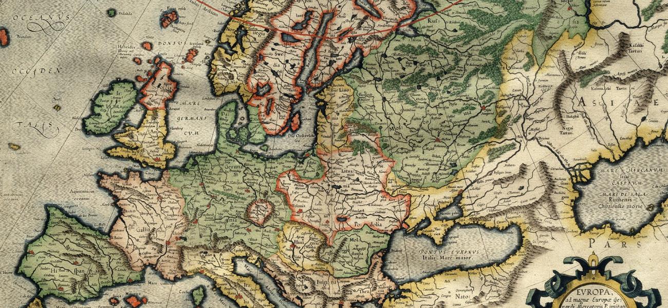 map of Europe 1500s