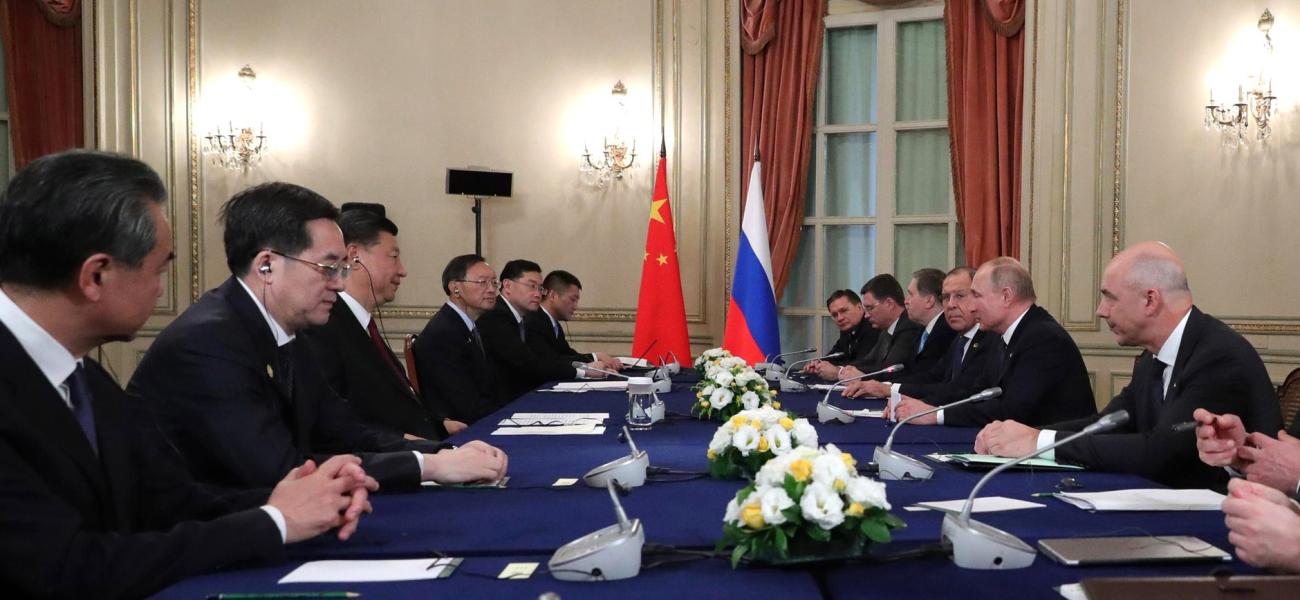 Meeting between Chinese President Xi Jinping and Russian President Vladimir Putin