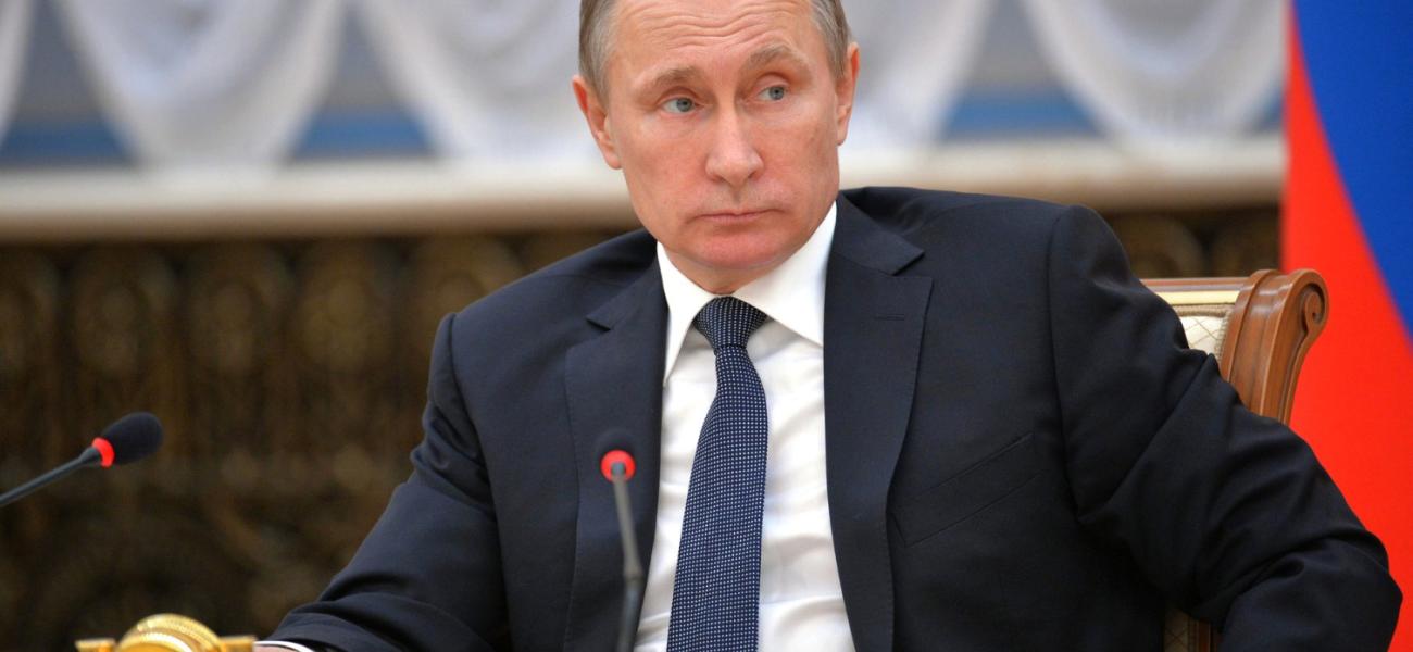 Russian President Vladimir Putin at a meeting of the Union State Supreme State Council