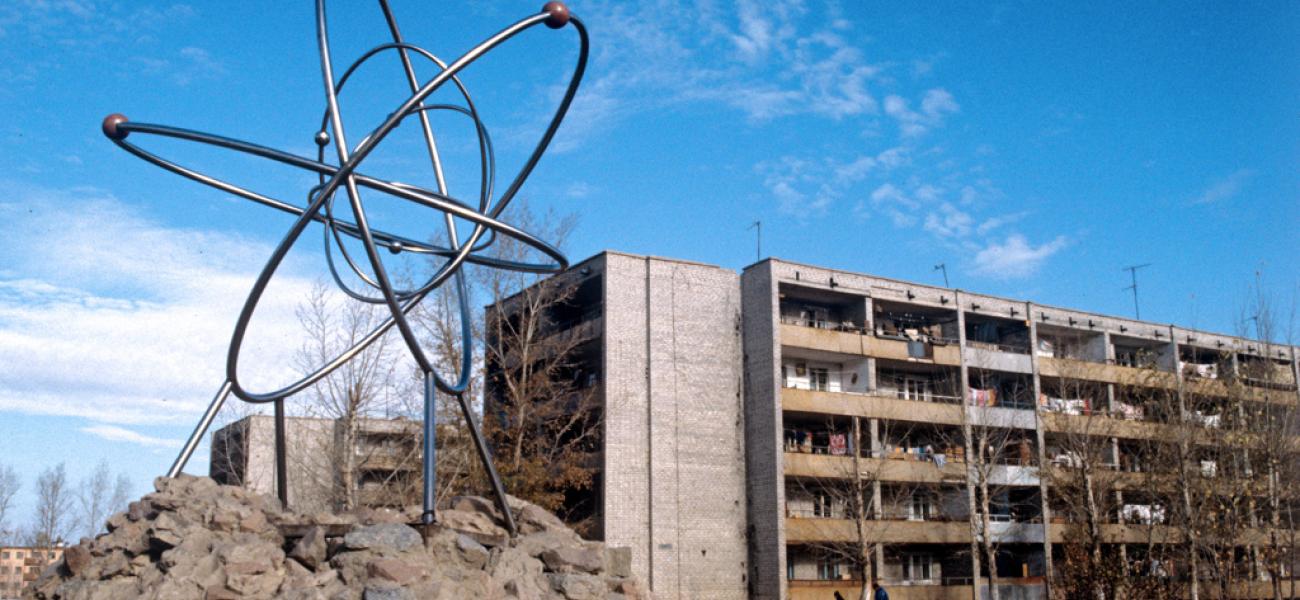 Kurchatov, Kazakhstan—center of the Semipalatinsk nuclear test site, October 1991.
