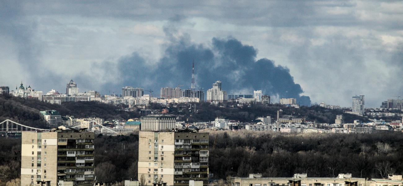 Smoke over Kyiv