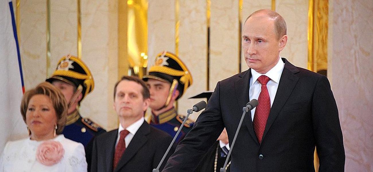 Russian President Vladimir Putin's 2012 inauguration. 