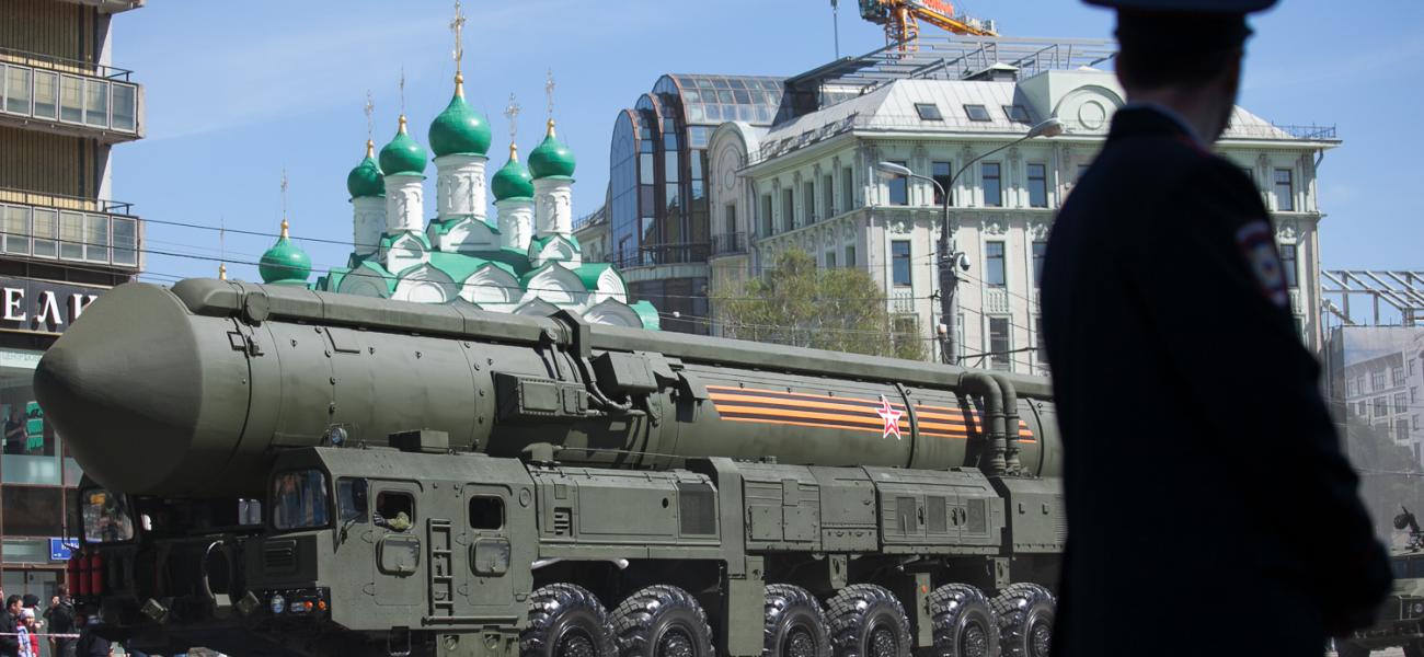 ICBM at military parade in Moscow