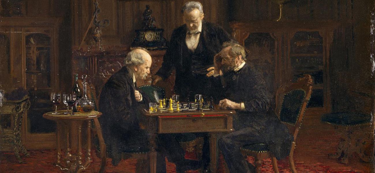 The chess players by Thomas Eakins.