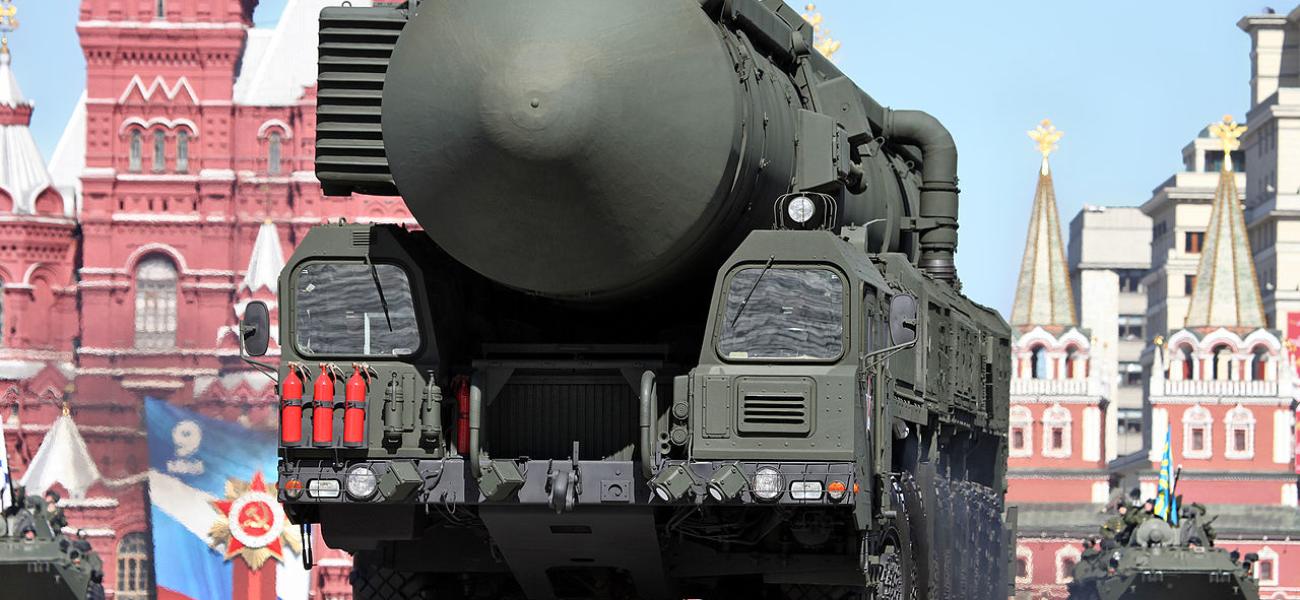 Russian Topol M missile on Red Square