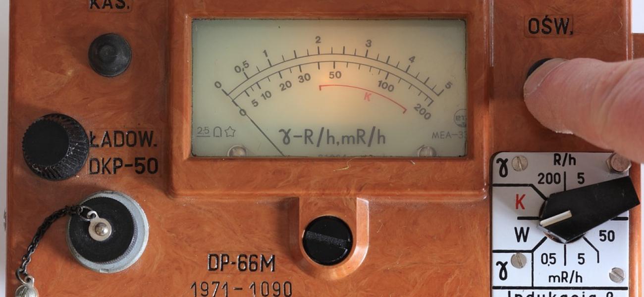 Soviet-era Geiger counter