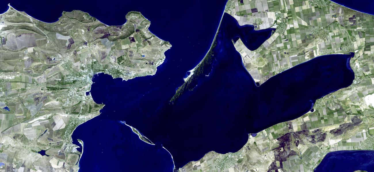 Image of the Kerch Strait from space