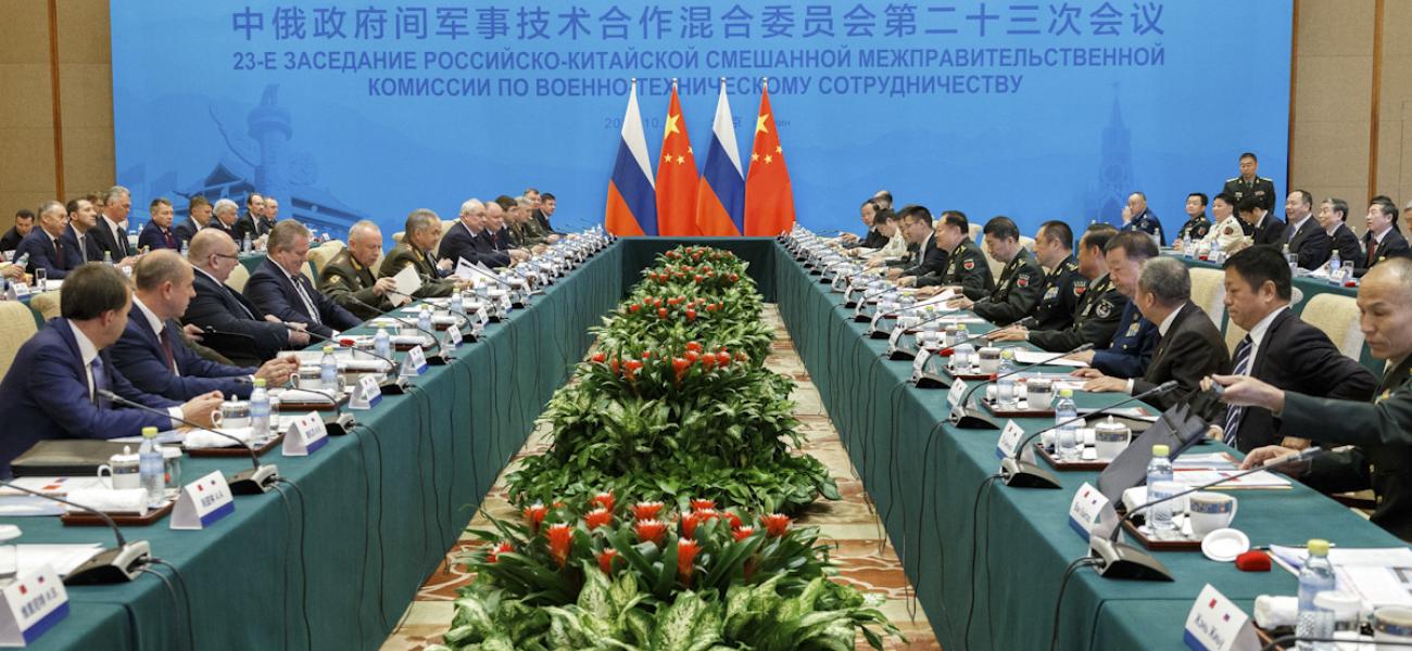 Russian Chinese mil meeting