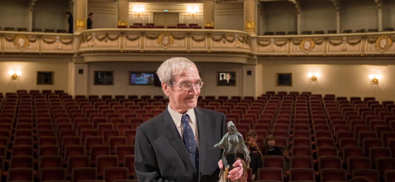 Stanislav Petrov receives the Dresden Prize, February 2013.